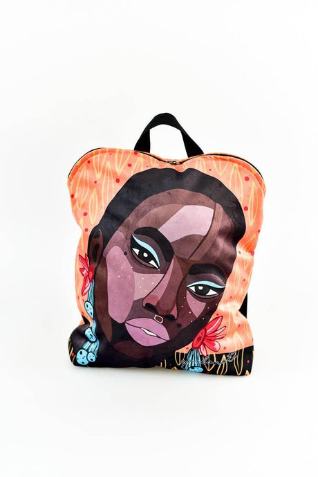 BACKPACK SADE – Lightweight & Durable with Unique Art Print, Made in Europe by Garbanota - Hilstor