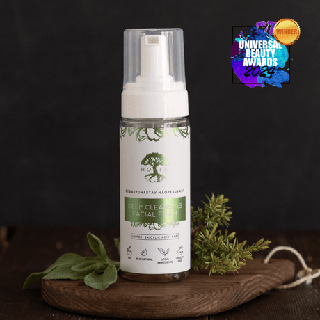 Award-Winning Deep Cleansing Facial Foam with Juniper & Sage – 150ml | Made in Europe - Hilstor
