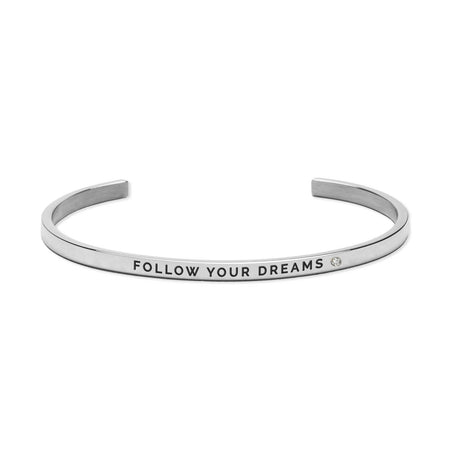Follow Your Dreams Bracelet – Adjustable Stainless Steel – Lightweight & Durable – Made in Europe - Hilstor