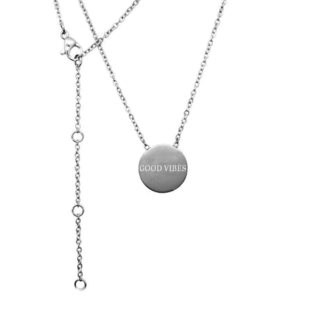 Good Vibes Medallion Necklace – 49 cm – Made in Europe - Hilstor