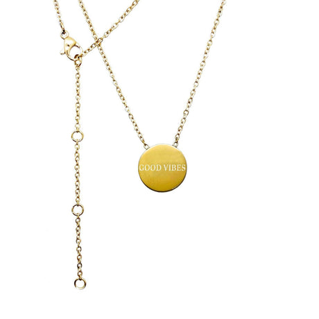 Good Vibes Medallion Necklace – 49 cm – Made in Europe - Hilstor