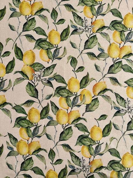 Kitchen Towel – Lemon Linen, 90% Cotton, 10% Linen Blend, 45x56cm, Absorbent and Stylish Kitchen Essential, Made in Europe - Hilstor