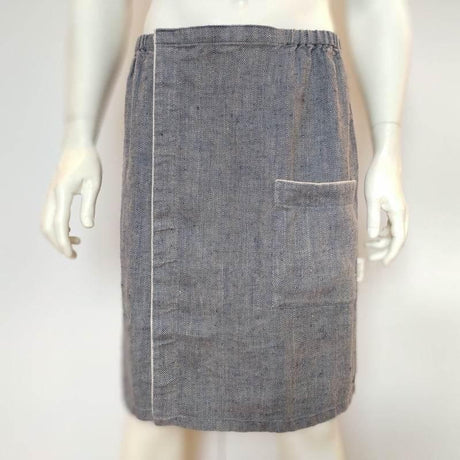 Linen Sauna Skirt for Men – Adjustable & Prewashed, Made in Europe | 100% Natural Linen - Hilstor