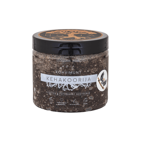 Coffee & Peppermint Body Scrub – Invigorating Exfoliating Scrub for Soft, Silky Skin – Made in Europe - Hilstor