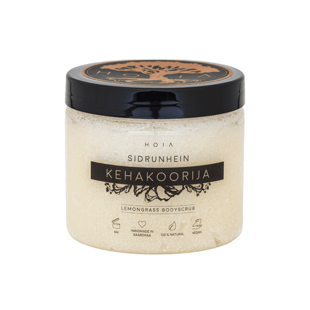 Lemongrass Body Scrub – Revitalizing Exfoliating Scrub for Soft, Moisturized Skin – Made in Europe - Hilstor