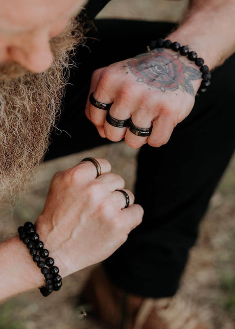 Ring Ljon for Men – Black Ceramic Ring | Durable & Stylish Design | Made in EU - Hilstor