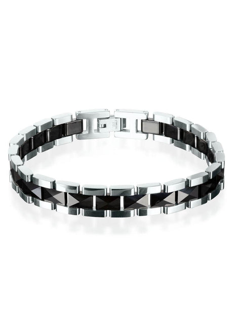 Griffin Bracelet for Men – High-Quality Black Ceramic Accessory – Adjustable Length – Made in EU - Hilstor