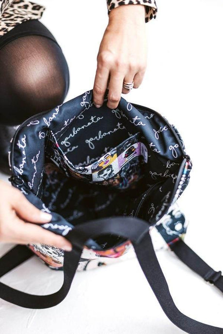 Backpack Egle – Red, Lightweight & Durable with Unique Art Print, Made in Europe by Garbanota - Hilstor