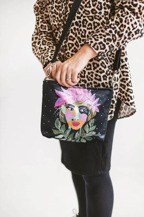 Makeup Bag / POUCH FOREST BERRY – Available in Smooth or Velour, Multiple Sizes, Made in Europe by Garbanota - Hilstor