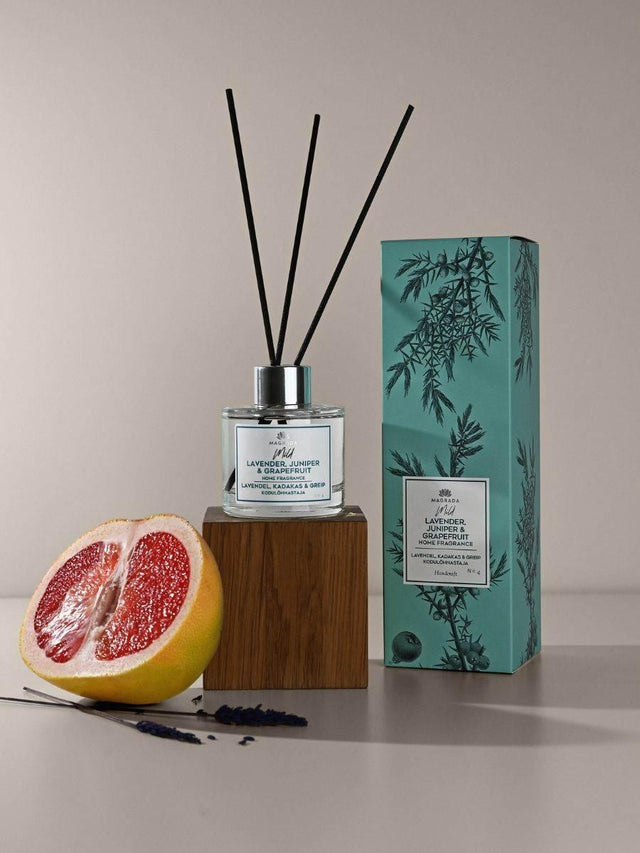 Home Fragrance ‘Mild’ by Magrada Organic Cosmetics - Lavender, Grapefruit & Juniper, 100ml | Soy-Based, Natural Reed Diffuser, Made in Europe - Hilstor