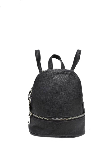 Small Backpack NK 2197 – Black, Compact City Backpack with Multiple Pockets, Made in Europe - Hilstor