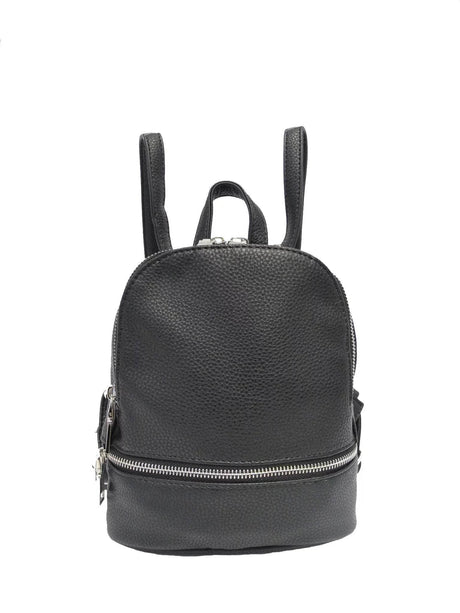 Small Backpack NK 2197 – Black, Compact City Backpack with Multiple Pockets, Made in Europe - Hilstor