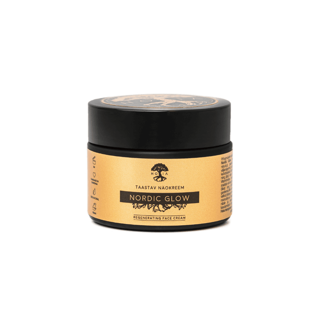 Face Cream Nordic Glow – 50ml, Made in Europe, Rich in Vitamins & Organic Oils, Anti-Aging & Regenerative - Hilstor