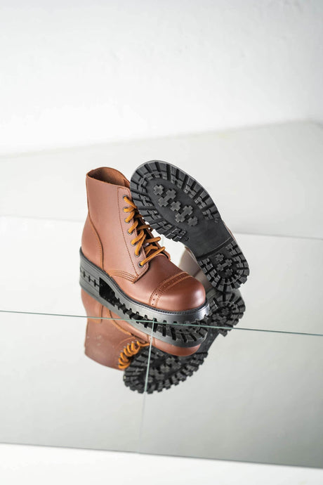 Brown Aviator Boots - Unisex, Water-Repellent Leather | Durable European Craftsmanship - Hilstor