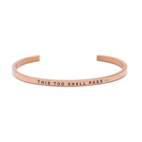 This Too Shall Past Bracelet – Adjustable Stainless Steel – Lightweight & Durable – Made in Europe - Hilstor