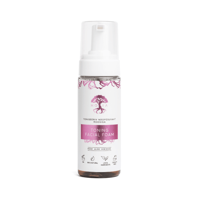 Toning Facial Foam – Organic Rose Water Cleanser | Made in Europe | 150ml - Hilstor