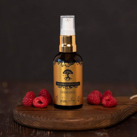 Raspberry Seed Oil – Cold-Pressed & Unrefined Moisturizing Oil with Natural SPF – Made in Europe - Hilstor