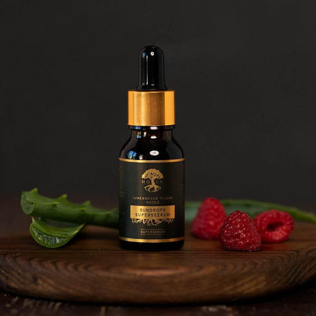 Superserum Sundrops – Made in Europe, Natural SPF 25 Face Serum, Anti-Aging & Skin Firming, 30ml - Hilstor
