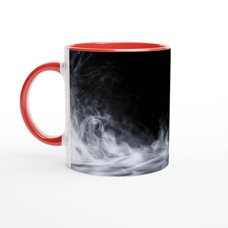 11oz Ceramic Mug - Halloween with a colored rim, inside, and handle - Hilstor