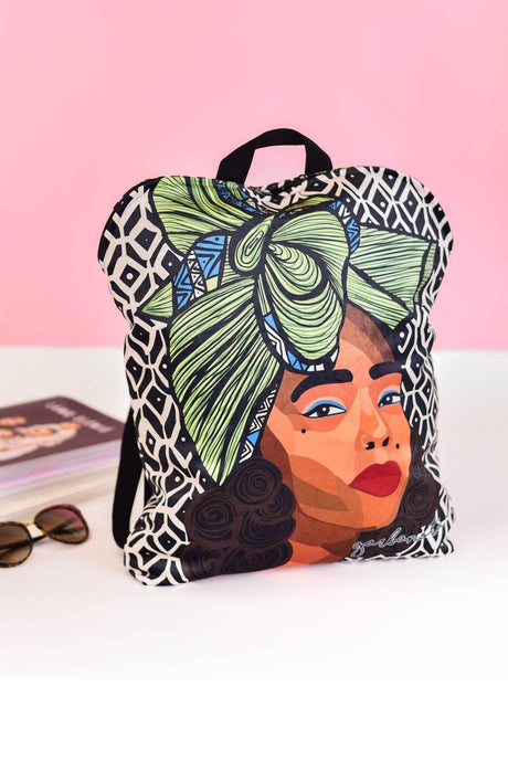 BACKPACK TINA – Lightweight & Durable with Unique Art Print, Made in Europe by Garbanota - Hilstor