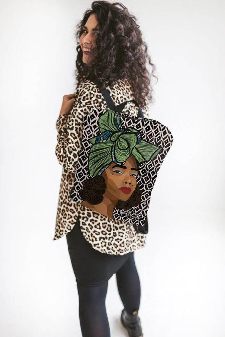 BACKPACK TINA – Lightweight & Durable with Unique Art Print, Made in Europe by Garbanota - Hilstor