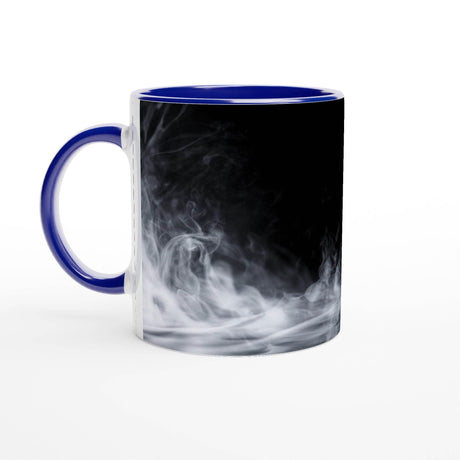 11oz Ceramic Mug - Halloween with a colored rim, inside, and handle - Hilstor