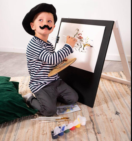 Wooden Chalkboard Easel for Kids – Creative Play & Learning | Baltic Birch Plywood | Handmade in Europe - Hilstor