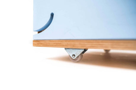 EWART Woods Kids Toy Storage Box on Wheels – Whale Design, Made in Europe, Non-Toxic Plywood, 50kg Capacity, Mobile Toy Organizer - Hilstor