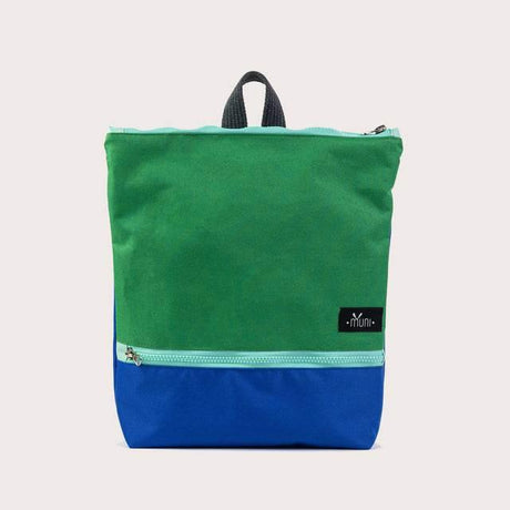 Waterproof Kids Backpack – Green & Blue, Perfect for Park Adventures, Comfortable and Durable Design, Handmade in Europe - Hilstor