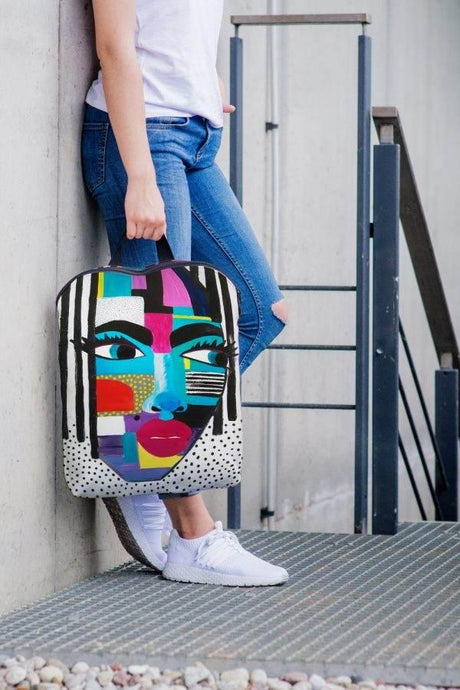 BACKPACK LOLITA – Lightweight & Durable with Unique Art Print, Made in Europe by Garbanota - Hilstor