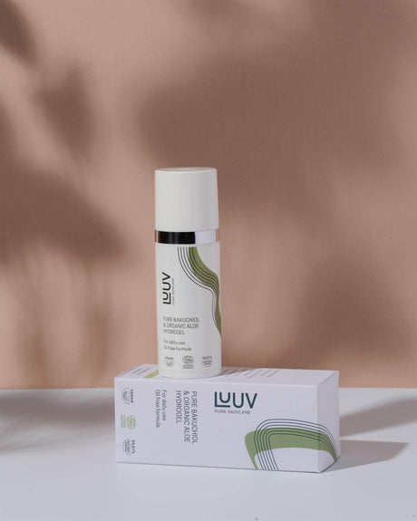 Pure Bakuchiol & Organic Aloe Hydrogel – Lightweight & Anti-Acne | COSMOS ECOCERT Certified | 50ml, Made in Europe - Hilstor