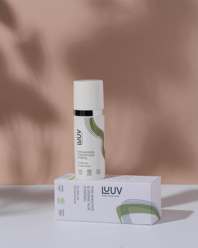 Pure Bakuchiol & Organic Aloe Hydrogel – Lightweight & Anti-Acne | COSMOS ECOCERT Certified | 50ml, Made in Europe - Hilstor