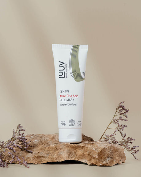 AHA+PHA Acid Peel Mask – Exfoliating & Skin Renewal | COSMOS ECOCERT Certified | 75ml, Made in Europe - Hilstor