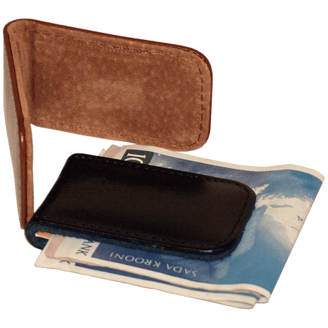 Magnetic Money Clip 24-21 – Full Leather, Handmade in Europe by Papillon - Hilstor