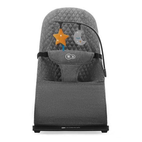 Baby Bouncer MIMI – Grey, Adjustable Backrest, Lightweight, Minimalist Design, for Babies Up to 9 kg, Designed in Europe - Hilstor