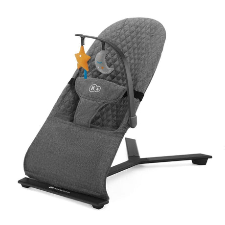 Baby Bouncer MIMI – Grey, Adjustable Backrest, Lightweight, Minimalist Design, for Babies Up to 9 kg, Designed in Europe - Hilstor