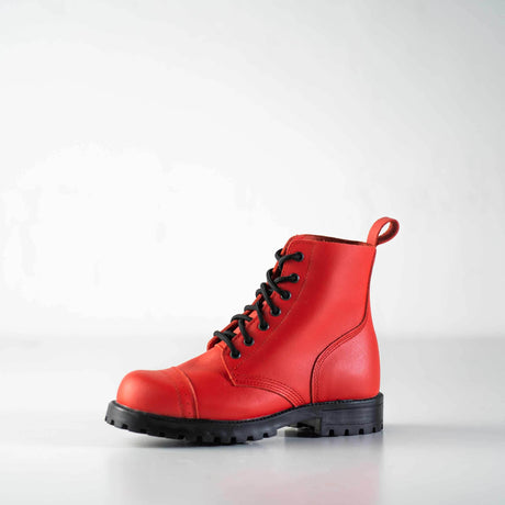 Red Aviator Boots - Unisex, Water-Repellent Leather | Durable European Craftsmanship - Hilstor