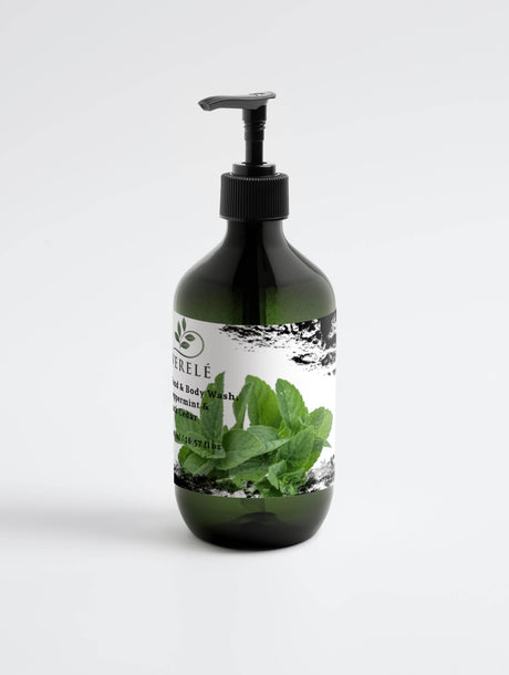 Luxurious Hand & Body Wash with Organic Quince & Betaine – Mint & Cedarwood Scent – COSMOS NATURAL Certified, Made in Europe by Verelé, 490 ml / 16.57 fl oz - Hilstor