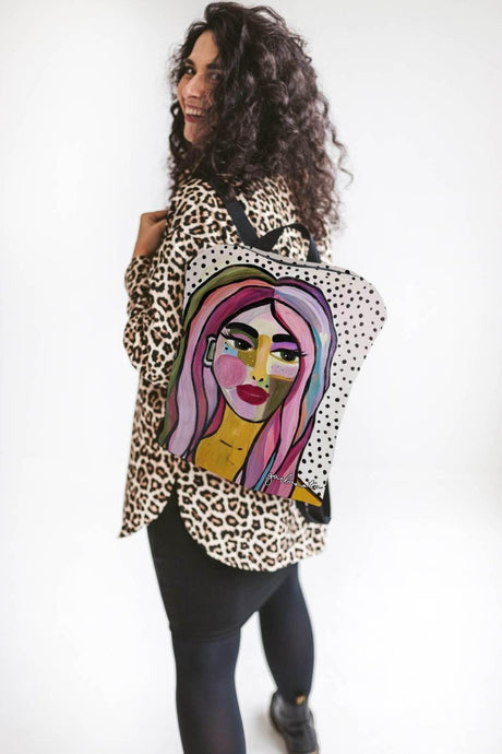 BACKPACK JURATE – Lightweight & Durable with Unique Art Print, Made in Europe by Garbanota - Hilstor