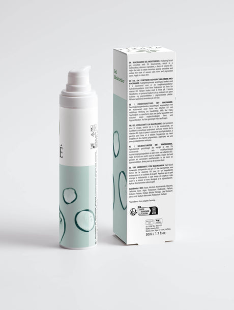 Niacinamide Gel Moisturiser with 5% Vitamin B3 – Brightens & Evens Skin Tone – Made from Natural Ingredients in Europe by Verelé, 50 ml / 1.69 fl oz - Hilstor