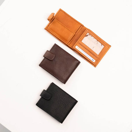 Men’s Leather Wallet 29-16 – Handmade in Europe, Natural Leather, 8 Card Slots, 2-Year Warranty - Hilstor