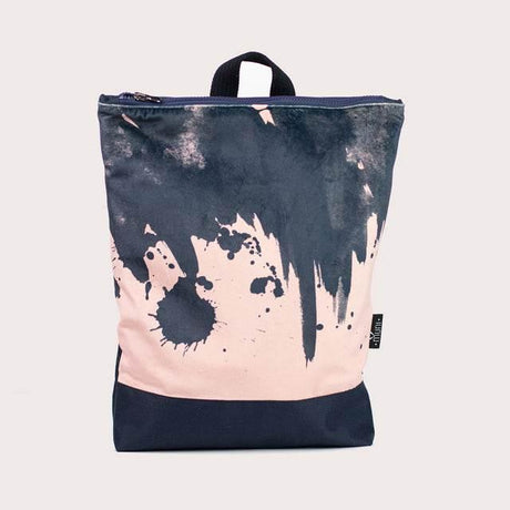 Watercolor Backpack – Stylish Velvet Design for Office & Everyday Use – Made in Europe - Hilstor