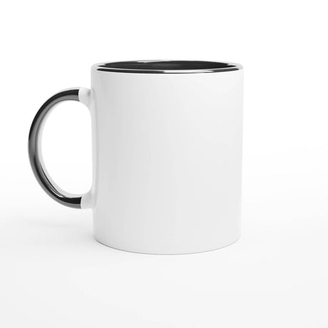 White 11oz Ceramic Mug with Color Inside - Hilstor