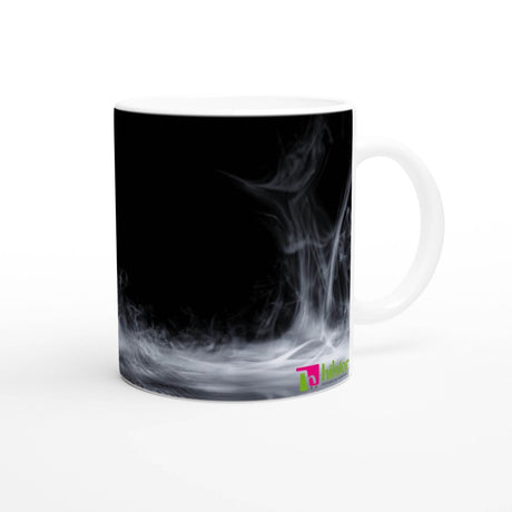11oz Ceramic Mug - Halloween with a colored rim, inside, and handle - Hilstor