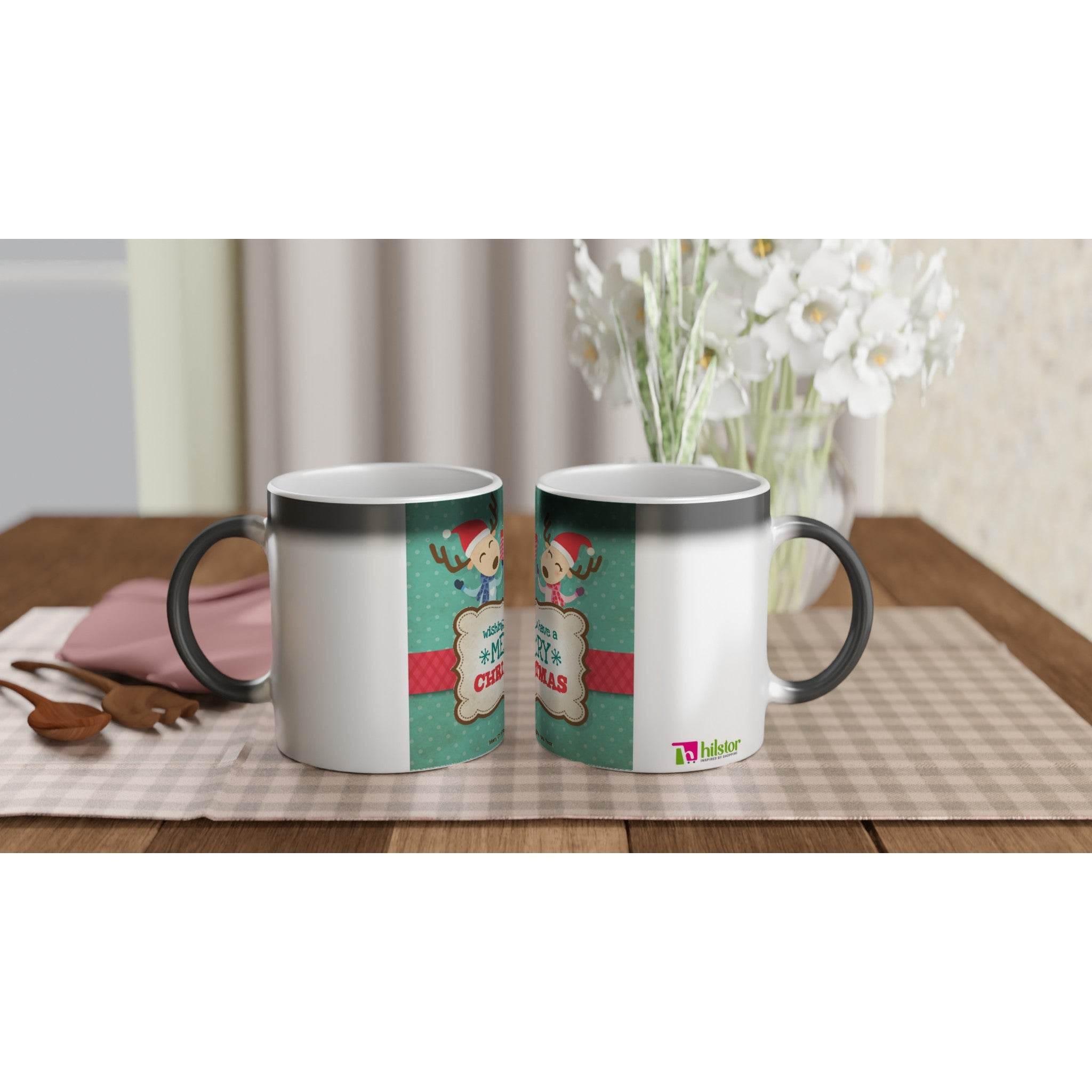 Magic 11oz Ceramic Mug - Merry Christmas - Hilstor