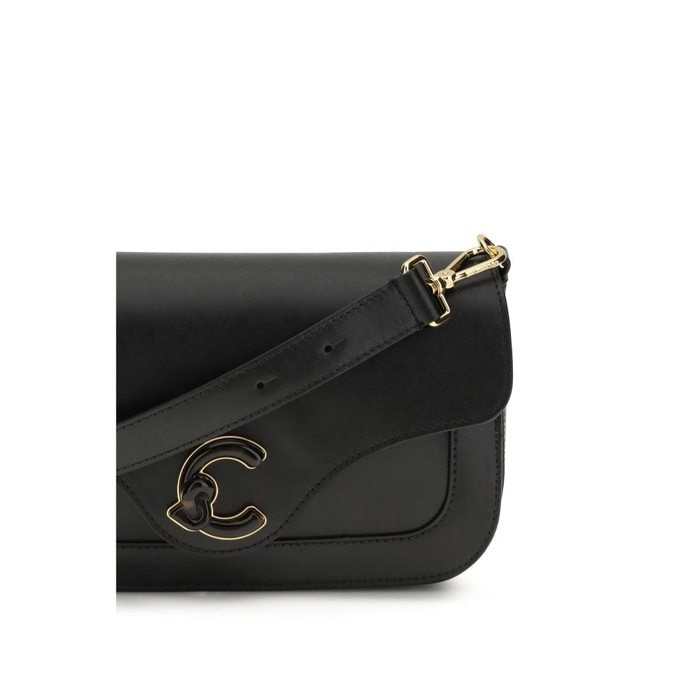 Coccinelle Black Calf Leather Bos Taurus Shoulder Bag