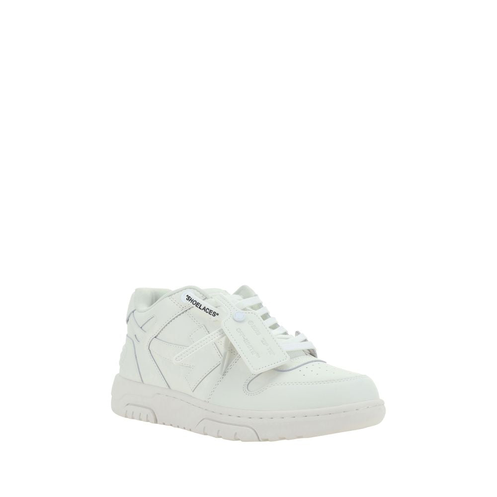 Off-White White Leather Low Top Sneakers