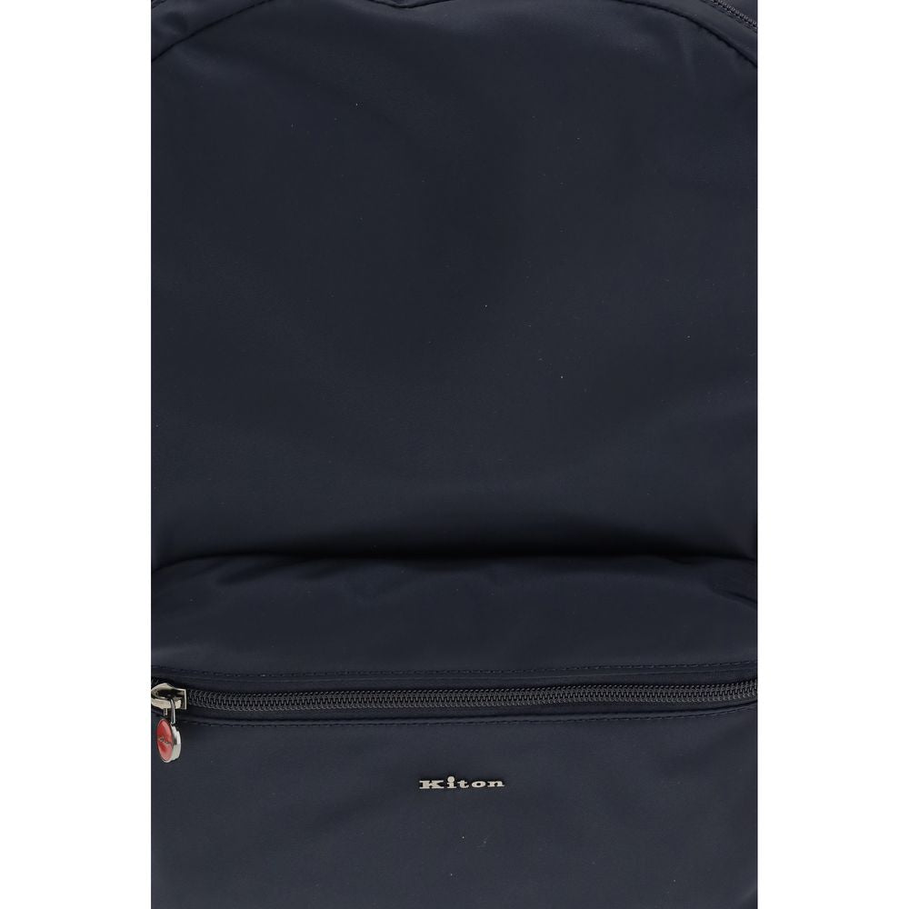 Kiton Blue Fabric Backpack