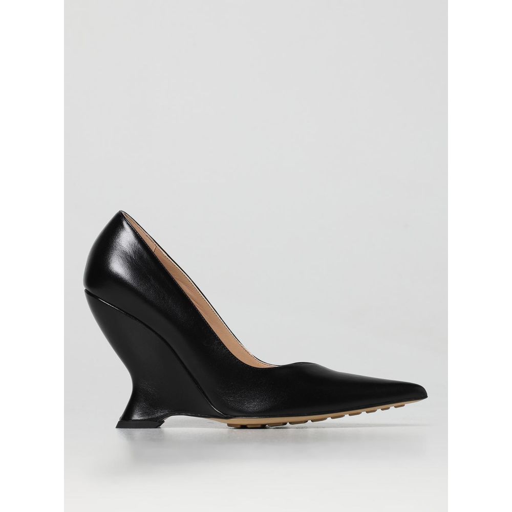 Bottega Veneta Black Leather High Heel Pumps