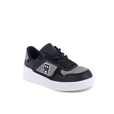 Tommy Hilfiger Blue Leather Low Top Sneakers